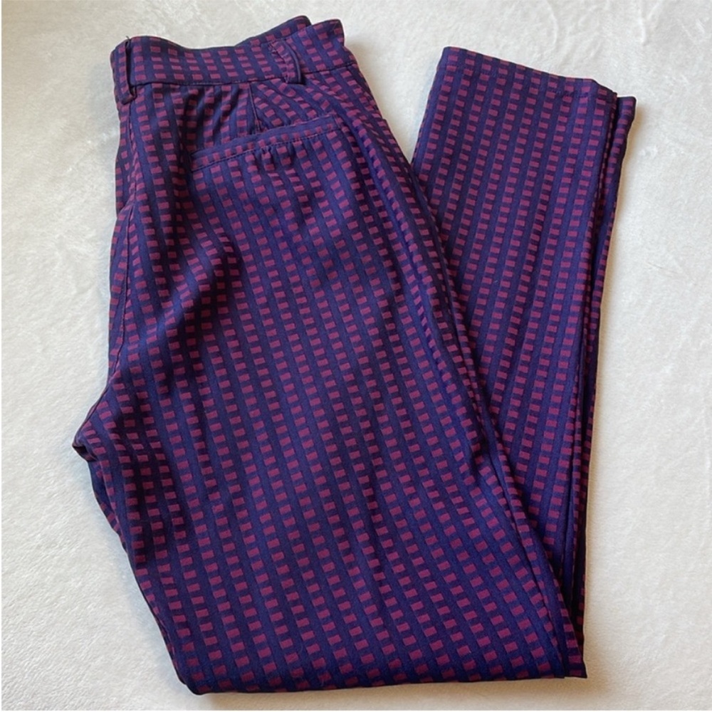 Purple Checked Pants